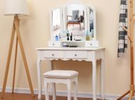 main image for ad BRAND NEW Dressing Table Minimalism Bedroom Modern Vanity Makeup Dresser With Mirrored Furniture Coiffeuse Organizer