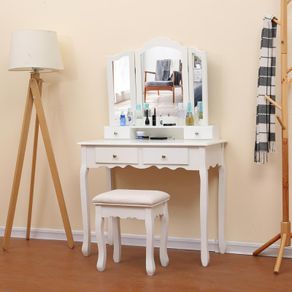 BRAND NEW Dressing Table Minimalism Bedroom Modern Vanity Makeup Dresser With Mirrored Furniture Coiffeuse Organizer