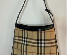 Authentic Burberry London Nova Check Shoulder Bag Vintage