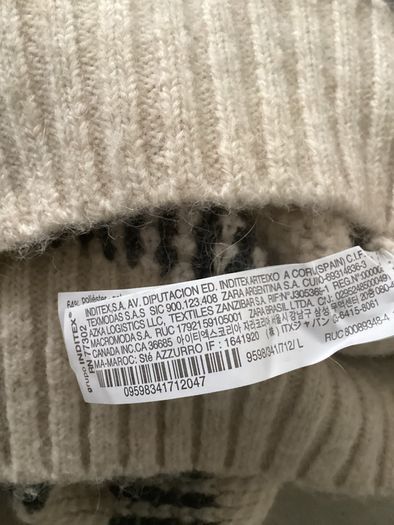 Men's Zara Jumper. Size Large. Brand New