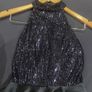 Quiz Branded Navy Sparkly Dress Image 2