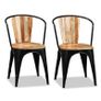 Dining Chairs 2 pcs Solid Acacia Wood Image 6