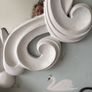 White ornate mirror Image 2