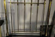Victorian brass bed including side rails and base. 3ft 6 inches.