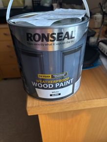Weatherproof wood paint - Ronseal