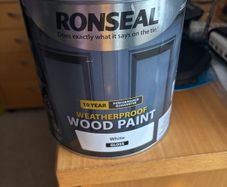 Weatherproof wood paint - Ronseal