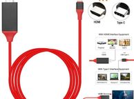 main image for ad HDTV HDMI AV 2M cable TYPE C digital TV 4K USB lightning to HDMI TV Connector Samsung S8 S9 Nokia