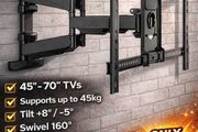 Tv Wall Mount Bracket Tilt Swivel Long Arm 45"-70"