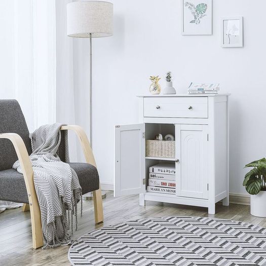 Bathroom Cabinet white with Drawer and doors FREE DELIVERY