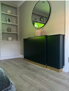 2x Laura James Iliana Extendable Radiator Cover in Charcoal Grey