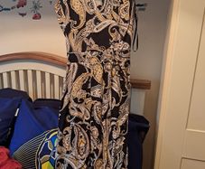 black pattern jump suit