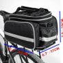 CB2 Waterproof Multi Function Excursion Cycling Bicycle Bike Rear Seat Trunk Bag Carrying Luggage Package Rack Panniers with Rainproof Cover(Black) Image 3