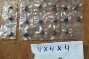 28 pcs Soviet CBN Cutting Tool Inserts 4x4x4 mm Boron Nitride Composite