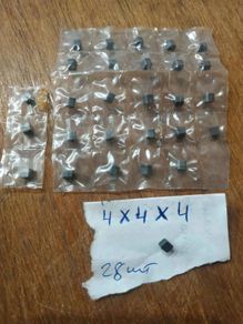 28 pcs Soviet CBN Cutting Tool Inserts 4x4x4 mm Boron Nitride Composite