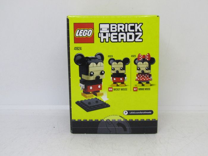 LEGO 41624 Mickey Mouse BrickHeadz Series Super Rare Version Factory Error As You Will See The CMYK Color Bars Around The End Of The Box Brand New in Factory Sealed Box