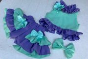 girls handmade three piece party/holiday outfit