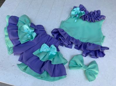 girls handmade three piece party/holiday outfit