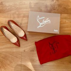 Christian Louboutin Terracotta patent shoe's