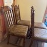 4 wooden dining chairs Image 3