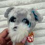 Ty Beanie Boo Whiskers approx. 6 Plush Schnauzer Dog Please look at the pictures Image 3