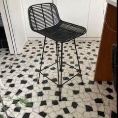 rattan high stools