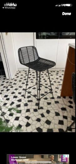 rattan high stools