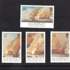 1992 Alderney Ships - The 300th Anniversary of the Battle at La Hogue Commemorative Stamp Mint Never Hinged (MNH)