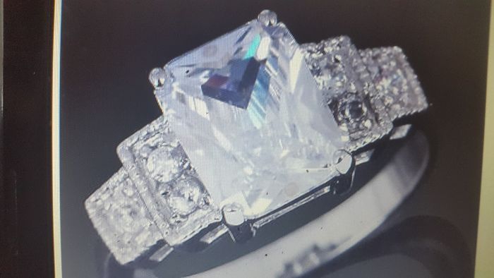 10kt White Gold Filled Ring