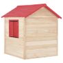 Kids Play House Fir Wood Red Image 4