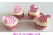 cake toppers BLUE &amp; PINK baby shower