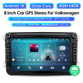 4g 64g Bluetooth Wifi Internet Gps Maps Android 11 8" 2din Car Gps For Vw Polo Golf 5 6 Seat Passat B6 Cc Jetta Tiguan Touran Eos Sharan Scirocco Caddy Radio Dsp