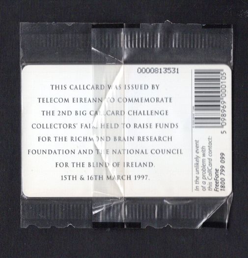 1997 Ireland 2nd Big Challenge Callcard fair in 1997 (ODS2) Call card new in packaging