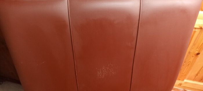 Tall Single Bed Leather Headboard