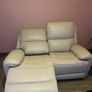 New 2&3 electric recliner sofa cream leather Image 7