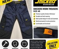 Snickers Workwear Trousers Brand New  Size 48