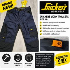 Snickers Workwear Trousers Brand New  Size 48
