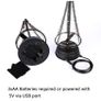Mini Christmas Tree, Night Light for Home/Decoration/Party/Wedding, USB or Battery Powered, 10Inch 40LED Light Tree, Inside Black S Image 6