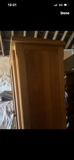 Solid oak cabinet