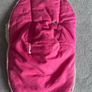 Faux suede pink footmuff for car seat /buggy with teddy lining Image 3