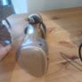 Karen Millen Brown Leather Cross-Strap Heeled Sandals - Size 5 Image 2