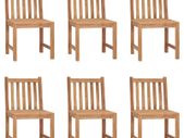 Garden Chairs 6 pcs Solid Teak Wood
