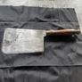 Forged Made Military Butchers Meat Cleaver Blade has Military Mark 1952 Elwell Postage Available, Crow's Foot is a high quality Meat Cleaver produced by Edward Elwell Image 2