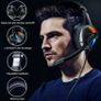 Gaming Headset for PS4 PS5 Xbox One PC Switch PS4 Headset with Noise Cancelling Mic, 3D Surround Sound Over Ear Gaming Headphones with RGB Light 3.5mm Jack (FREE POSTAGE) Image 3
