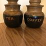 Vintage Tea and Coffee Pottery Containers Image 2