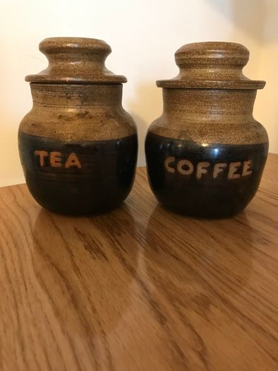Vintage Tea and Coffee Pottery Containers