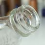 477 - Set of 5 Vintage Clear Glass Cork Screw Top Collectible Decorative Bottles Image 10