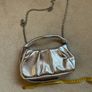 New silver mango clutch Image 2
