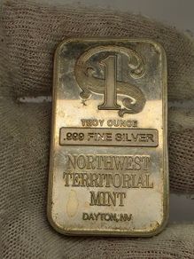 Northwest Territorial Mint Dayton NV 1oz .999 Fine Silver Bar 1 Troy Ounce