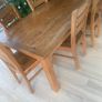 solid Oak dining table with 8 chairs Image 4
