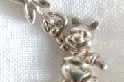 Disney Chamilia Winnie the Pooh &amp; butterfly dangle charm 925 sterling silver